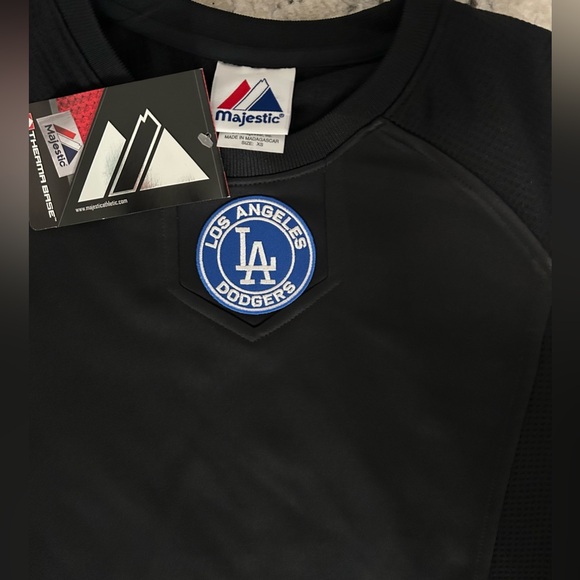 Majestic Authentic Los Angeles Dodgers Therma Base Pullover Sweatshirt Youth XL - Picture 2 of 4